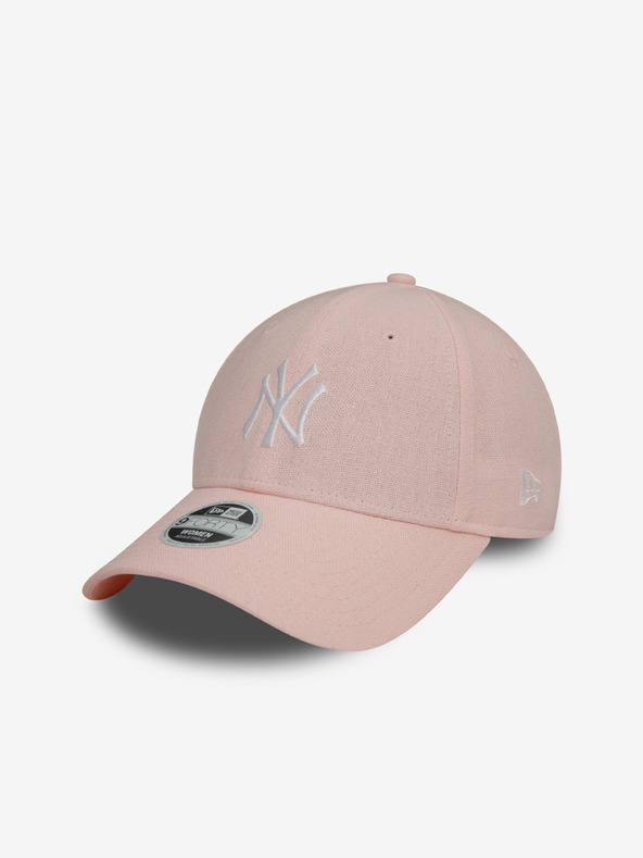 New Era Světle růžová dámská kšiltovka s příměsí lnu New Era 940W MLB 9forty