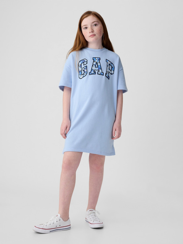 GAP Dětské šaty s logem oversize GAP