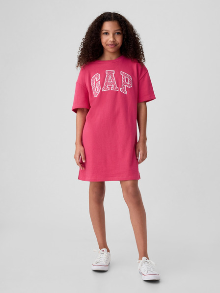 GAP Dětské šaty s logem oversize GAP