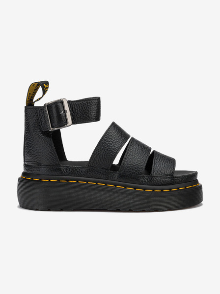 Dr. Martens Černé dámské kožené sandály na platformě Dr. Martens Clarissa II