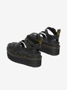 Dr. Martens Černé dámské kožené sandály na platformě Dr. Martens Blaire Quad