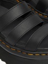 Dr. Martens Černé dámské kožené sandály na platformě Dr. Martens Blaire Quad