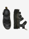 Dr. Martens Černé dámské kožené sandály na platformě Dr. Martens Blaire Quad