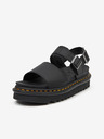 Dr. Martens Černé dámské kožené sandály na platformě Dr. Martens Voss