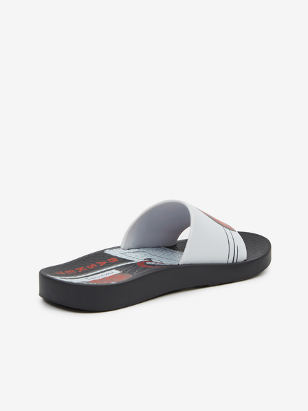 Ipanema Červeno-černé klučičí pantofle s motivem Ipanema Urban Slide Kids
