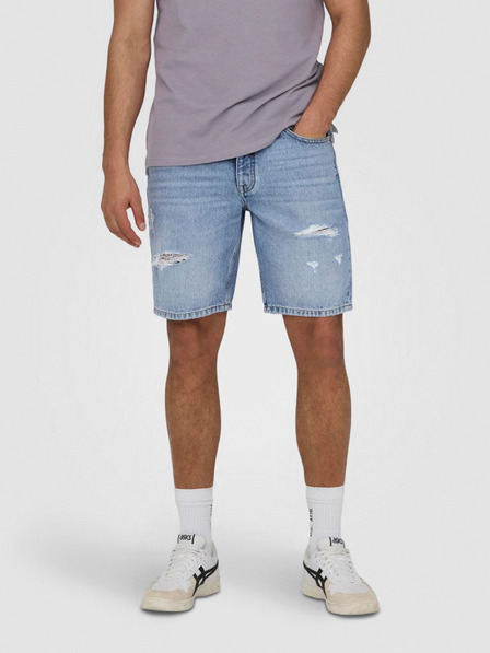 ONLY & SONS Světle modré pánské džínové kraťasy ONLY & SONS Edge