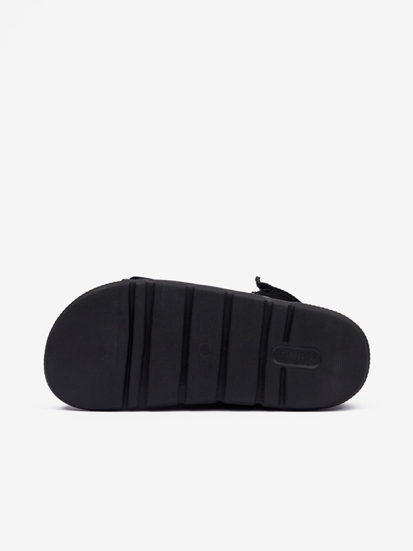 Rieker Černé dámské sandály ma platformě Rieker