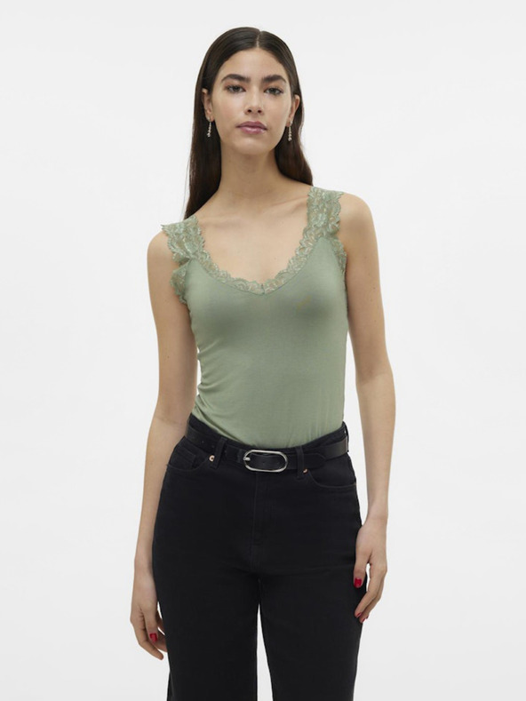 Vero Moda Zelené dámské tílko Vero Moda Rosa