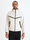 Celio Bílá pánská bunda s kapucí Celio Gutrack