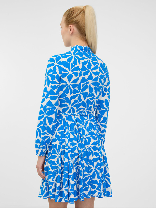 Orsay Modré dámské košilové šaty ORSAY