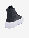 Converse Černé dámské kožené kotníkové tenisky Converse Chuck Taylor All Star Cruise Leather