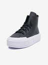 Converse Černé dámské kožené kotníkové tenisky Converse Chuck Taylor All Star Cruise Leather