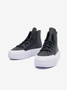 Converse Černé dámské kožené kotníkové tenisky Converse Chuck Taylor All Star Cruise Leather