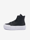 Converse Černé dámské kožené kotníkové tenisky Converse Chuck Taylor All Star Cruise Leather