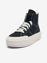 Converse Černé kotníkové tenisky na platformě Converse Chuck Taylor All Star Cruise