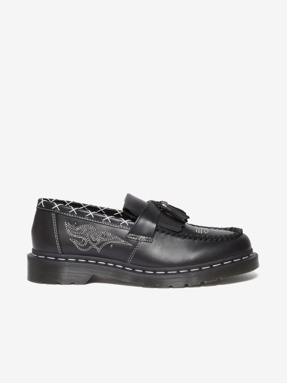 Dr. Martens Černé kožené mokasíny Dr. Martens Adrian Ga