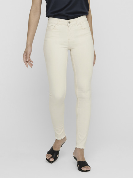 ONLY Krémové skinny fit džíny ONLY Blush