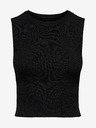 ONLY Černé dámský žebrovaný basic top ONLY Majli
