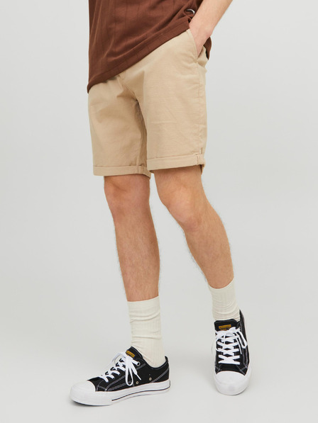 Jack & Jones Béžové pánské kraťasy Jack & Jones Fury