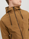 Jack & Jones Hnědá pánská lehká softshellová bunda Jack & Jones Basic