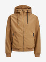 Jack & Jones Hnědá pánská lehká softshellová bunda Jack & Jones Basic
