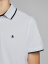 Jack & Jones Bílé pánské polo tričko Jack & Jones Paulos