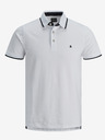 Jack & Jones Bílé pánské polo tričko Jack & Jones Paulos