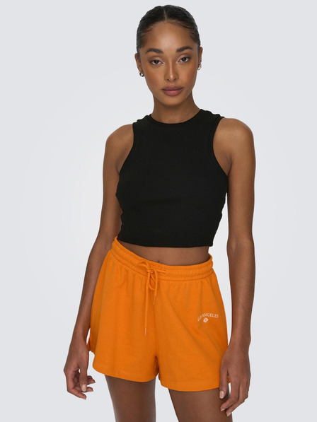 ONLY Černé dámské crop top tílko ONLY Vilma
