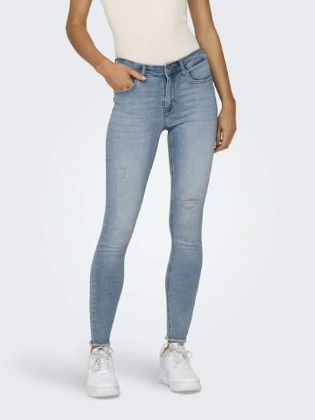ONLY Světle modré dámské skinny fit džíny ONLY Blush
