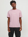 Jack & Jones Světle růžové pánské tričko Jack & Jones Vesterbro