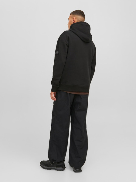Jack & Jones Černá pánská mikina s kapucí Jack & Jones Classic