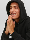Jack & Jones Černá pánská mikina s kapucí Jack & Jones Classic