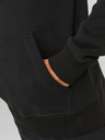Jack & Jones Černá pánská mikina s kapucí Jack & Jones Classic