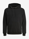 Jack & Jones Černá pánská mikina s kapucí Jack & Jones Classic