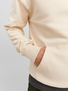 Jack & Jones Béžová pánská mikina s kapucí Jack & Jones Classic