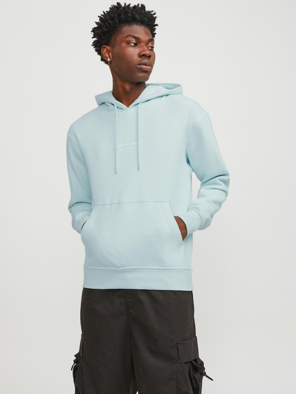 Jack & Jones Mentolová pánská mikina s kapucí Jack & Jones Vesterbro