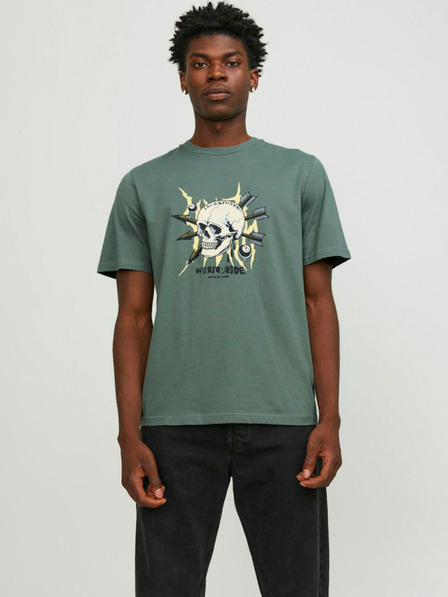 Jack & Jones Zelené pánské tričko Jack & Jones