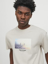 Jack & Jones Béžové pánské tričko Jack & Jones Vesterbro