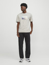 Jack & Jones Béžové pánské tričko Jack & Jones Vesterbro