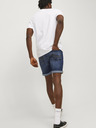 Jack & Jones Tmavě modré pánské džínové kraťasy Jack & Jones Rick