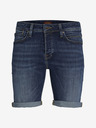 Jack & Jones Tmavě modré pánské džínové kraťasy Jack & Jones Rick