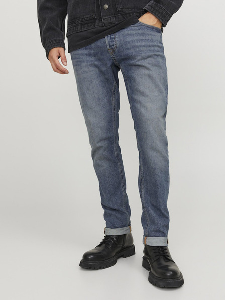 Jack & Jones Modré pánské slim fit džíny Jack & Jones Glenn