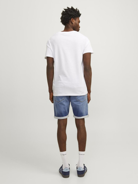 Jack & Jones Modré pánské džínové kraťasy Jack & Jones Rick