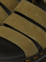 Dr. Martens Khaki dámské kožené sandály Dr. Martens Blaire