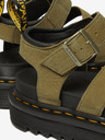 Dr. Martens Khaki dámské kožené sandály Dr. Martens Blaire