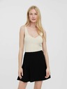 Vero Moda Krémové žebrované basic tílko VERO MODA Glory