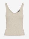 Vero Moda Krémové žebrované basic tílko VERO MODA Glory