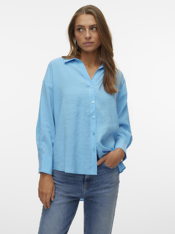 Vero Moda Modrá dámská halenka Vero Moda Queeny