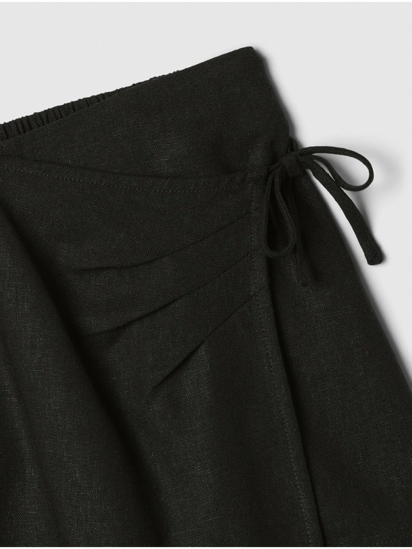 GAP Dětská lněná kraťasová sukně GAP