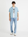 Celio Světle modré pánské straight fit džíny Celio Foloose